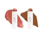 Skip The Brush Contour Duo - Cream to Powder Multi-Purpose Makeup Sticks - Pigmented, Buildable Color for Eyes, Cheeks, and Lips - Desert Rose + In Paradise