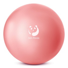 Slim Panda Pilates Ball, 9 Inch Small Exercise Ball, Anti Burst Mini Yoga Ball for Stability, Workout, Barre, Core Strength, Physical Therapy, Balance, Stretching