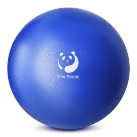 Slim Panda Pilates Ball, 9 Inch Small Exercise Ball, Anti Burst Mini Yoga Ball for Stability, Workout, Barre, Core Strength, Physical Therapy, Balance, Stretching