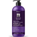 VANIDOX Brass Toning Purple Shampoo for Grey and Silver Hair, Infused with Purple Pigment, Sulfate Free Shampoo for Gray and Silver Hair (16 fl oz)
