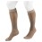 NuVein Sheer Compression Stockings, 15-20 mmHg Support, Women\'s Medium Denier Nylons, Knee High, Closed Toe, Taupe, Small