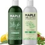Shampoo and Conditioner for Oily Hair and Scalp - Sulfate and Paraben Free Shampoo and Conditioner Set for Oily Hair Care with Deep Cleansing Tea Tree Oil - Color Safe & Cruelty Free (8 Fl Oz)