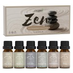 SALUBRITO Zen Fragrance Oil Set, Tea Essential Oil for Diffuser, Candle, Soap Making, White Tea, Black Tea, Green Tea Blended with Rose, Bamboo, Lavender, Sandalwood, Frankincense, Citrus Scented Oil