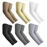 Aegend 6 Pair Sun Protection Cooling Arm Sleeves Compression - Tattoo Cover up - Sun Sleeves for Men Women Youth