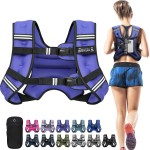 BAGAIL Weighted Vest, 5lb/8lb/10lb/12lb/15lb/20lb/25lb/30lb Weight Vest for Walking & Weight Loss, Reflective Rucking Vest with Phone Pouch for Women & Men, Home Gym & Outdoor Training