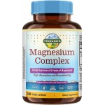 Terranics 5-in-1 Magnesium Complex Supplement 500mg - 5 Forms High Absorption Magnesium Glycinate Citrate Malate Aspartate Gluconate for Sleep Heart Health - Non-GMO 240 Vegan Capsules