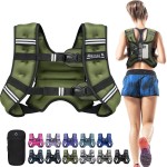 BAGAIL Weighted Vest, 5lb/8lb/10lb/12lb/15lb/20lb/25lb/30lb Weight Vest for Walking & Weight Loss, Reflective Rucking Vest with Phone Pouch for Women & Men, Home Gym & Outdoor Training