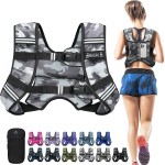 BAGAIL Weighted Vest, 5lb/8lb/10lb/12lb/15lb/20lb/25lb/30lb Weight Vest for Walking & Weight Loss, Reflective Rucking Vest with Phone Pouch for Women & Men, Home Gym & Outdoor Training