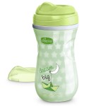 Chicco Glow in the Dark Double-Wall Insulated Sippy Cup with Bite-Proof Rim Spout and Spill-Free Lid 9oz.| Top-Rack Dishwasher Safe | Easy to Hold with Ergonomic Indents | 12+ months