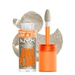 NYX PROFESSIONAL MAKEUP Duck Plump High Pigment Lip Gloss, Lip Plumper Gloss with Spicy Ginger - Quazy Silver