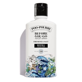 Poo-Pourri Before-You-Go Toilet Spray, Fresh Sea Salt, Refill Bottle 9 Fl Oz - Sea Salt Bergamont and Eucalyptus