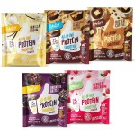 FlavCity Grass Fed Whey Protein Powder - Variety Pack - 25g Protein & 10g Collagen - 5 Single Serve Packets - Made with Organic Reishi & Cordyceps - Gluten Free & No Added Sugars