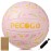 PECOGO Volleyball Size 5 PU Leather Soft Indoor Outdoor Pink Tulip Flowers Volleyballs Sports Training Game Play Ball for Beginner, Teenager, Adult(Gift Box,with Pump)