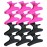 Ondder Black Hot Pink Butterfly Hair Claw Clips for Styling & Sectioning - Makeup Hair Accessories for Women & Girls