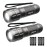 Lighting EVER LED Flashlights High Lumens, Small Flashlight, Waterproof, Adjustable Focus Flash Light for Outdoor, Emergency, Camping, AAA Batteries Included, 2 Pack