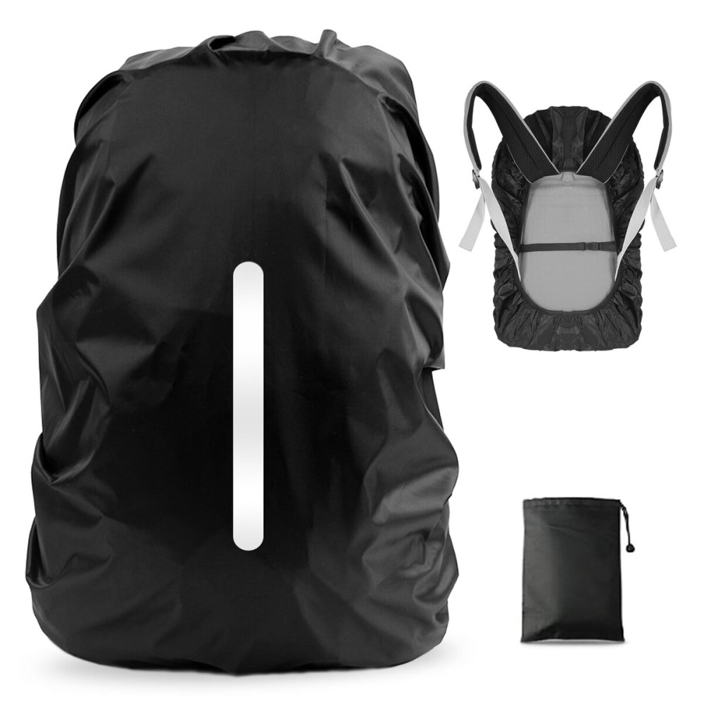 LAMA Waterproof Rain Cover for Backpack, Backpack Rain Cover with Reflective Strip and Antislip Cross Buckle Strap, Ultralight Compact Portable, for Cycling, Hiking, Camping, Traveling