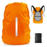 LAMA Waterproof Rain Cover for Backpack, Backpack Rain Cover with Reflective Strip and Antislip Cross Buckle Strap, Ultralight Compact Portable, for Cycling, Hiking, Camping, Traveling