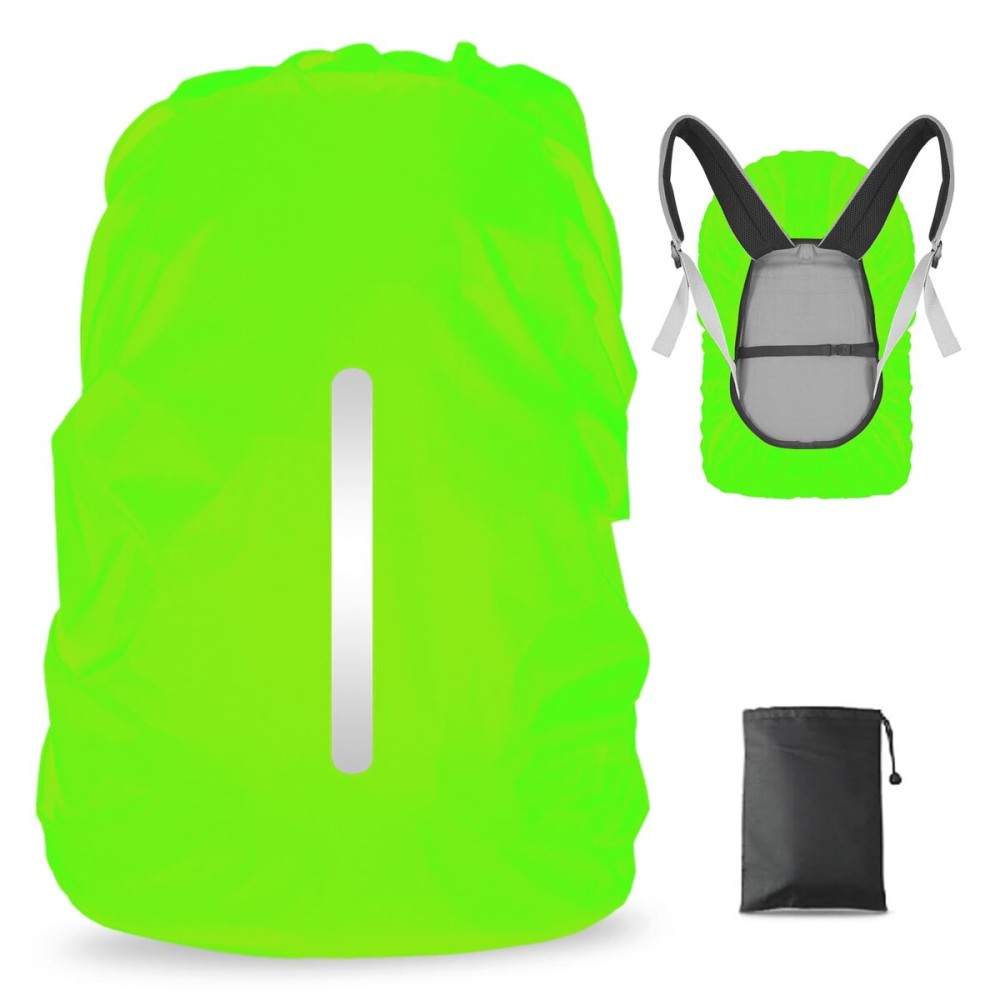 LAMA Waterproof Rain Cover for Backpack, Backpack Rain Cover with Reflective Strip and Antislip Cross Buckle Strap, Ultralight Compact Portable, for Cycling, Hiking, Camping, Traveling