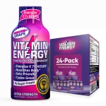 Vitamin Energy Immune+ Extra Strength Energy Shot Grape 24 Pack, 260mg Natural Caffeine, B-Vitamins, Citicoline, Green Tea, Immunity & Focus Support, Zero Sugar, Gluten-Free 1.93 fl oz
