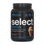 PEScience Select Protein Powder, Whey and Casein Blend, Clean Protein Powder for Women and Men, Low Calorie, Low Carb, Keto Friendly, Gluten Free - Caramel Waffle Cone - 27 Servings