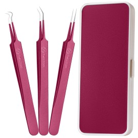 WSYUB Blackhead Remover Tweezers,Professional Facial Blackhead Tweezers,Ingrown Hairs TweezersPimple Popper Tool Kit, Dermatologist Tweezers for Acne Removal, Extraction Tweezers