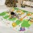 Bammax Extra Large 78 x 70 x 0.4 XPE Foam Baby Play Mat with Travel Bag | Waterproof, Foldable & Reversible Padded Playmat | Baby Crawling & Kids Play Mat - Giftable Design, Giraffe & Mixed Animals