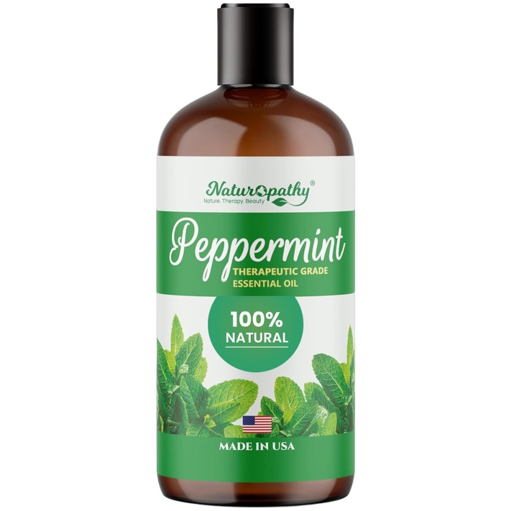 Naturopathy Peppermint Essential Oil, Therapeutic Grade, Premium Quality Perfect for Aromatherapy (16oz, Peppermint)