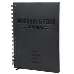 Nextnoid Hardcover Fitness & Food Journal - Nutrition & Workout Planner for Men & Women - A5(5.7 x 8.3) Sturdy Workout Log Book to Track Diet, Gym & Home Workouts
