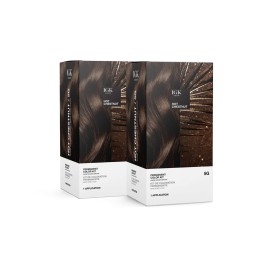 IGK Permanent Hair Color Kit | 5G Hot Chestnut - Warm Golden Brown | 100% Gray Color Coverage + Strengthen + Shine | Ammonia Free