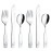 Exzact Children Flatware 6pcs, Stainless Steel Kids Silverware Toddler, Dishwasher Safe, BPA Free, 24M+, Engraved Ocean Creatures Dolphin, Turtle, Whale