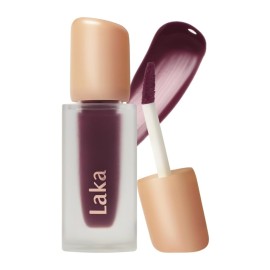 Laka Fruity Glam Tint, 4.5g/0.15oz, Glowing Lip Stain with Wide Color Spectrum, Hydrating & Lightweight Texture, Long-Lasting Bold Stain, Non-Sticky, Vegan, K-Beauty (123 Unsweet berry)