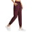 Libin Women\'s Cargo Joggers Lightweight Quick Dry Hiking Pants Athletic Lounge Casual Travel, Wine Red M