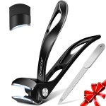 Mens Stocking Stuffers 2025 Toe Nail Clippers for Thick Nails for Seniors, Slanted Large Toenail Clippers for Men with Wide Jaw, Heavy Duty Sharp Edgy Fingernail Clipper with Long Handle