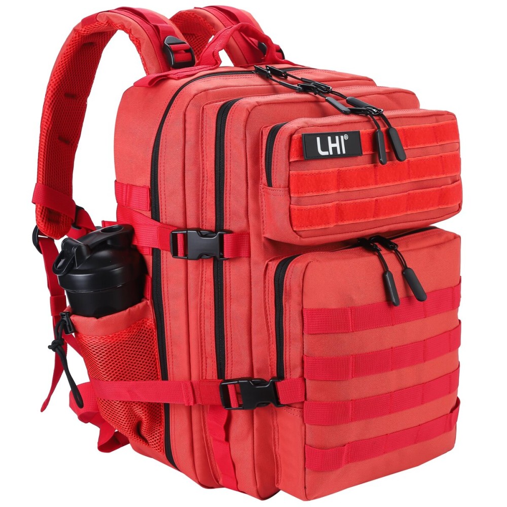 LHI Military Tactical Backpack for Men and Women 45L Army 3 Days Assault Pack Bag Large Rucksack with Molle System