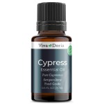 Viva Doria Cypress Essential Oil, 100% Pure, Natural Essential Oil, Undiluted, for Aromatherapy | Food Grade, 15 mL (0.5 Fluid Ounce)