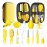 Baby Healthcare and Grooming Kit, 14 in 1 Baby Safety Set Newborn Nursery Health Care Set with Hair Brush Scale Nail Clippers for Baby Girls Boys(14 Kits Yellow)