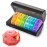 Weekly Pill Organizer 4 Times a Day, Large Pill Box 7 Day Daily Pill Case with 28 Extra Large Compartments Portable Travel Pill Container Big Medicine Organizer for Supplement Vitamin (Rainbow)