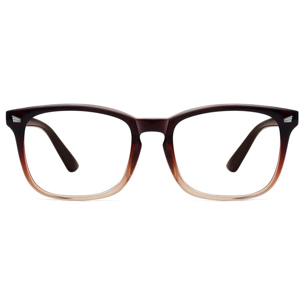MEETSUN Blue Light Blocking Glasses Women Men, Anti Eye Strain Headache (Sleep Better),Computer Glasses UV400 Lens (Brown)