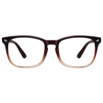 MEETSUN Blue Light Blocking Glasses Women Men, Anti Eye Strain Headache (Sleep Better),Computer Glasses UV400 Lens (Brown)