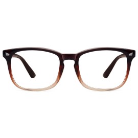 MEETSUN Blue Light Blocking Glasses Women Men, Anti Eye Strain Headache (Sleep Better),Computer Glasses UV400 Lens (Brown)