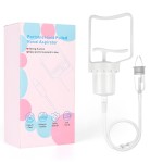 Baby Nasal Aspirator, Powerful Hand Pump Baby Nose Sucker, Nasal Aspirator for Baby with Soft Silicone Nose Tip for Fast and Effective Relief of Nasal Congestion in Infant.