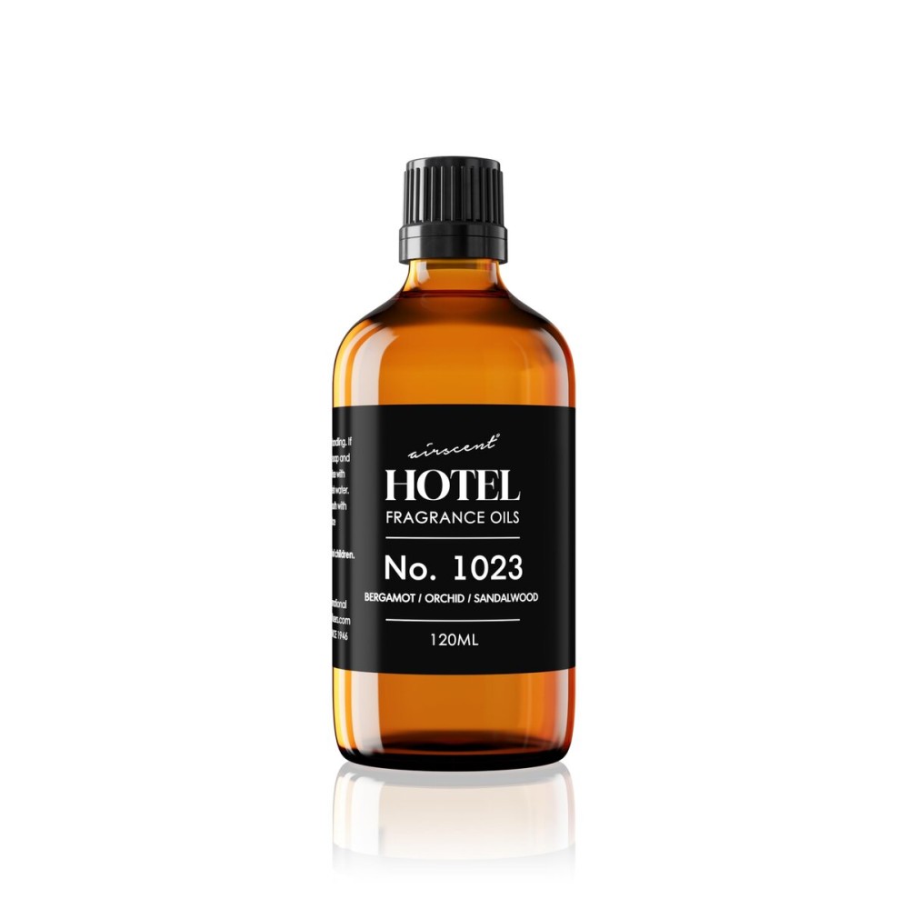AirScent Hotel Diffuser Oil No. 1023 Inspired by The Baccarat Hotel Scent - Love Affair Fragrance Oil for Ultrasonic and Waterless Diffusers and Crafting - 120 mL, 4 fl oz Glass Bottle with Dropper