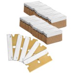 Bates- Single Edge Razor Blades, 200 Pack, Gold, Carbon Steel Razor Blades Single Edge Blades