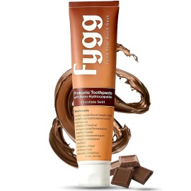 Fygg Nano Hydroxyapatite Toothpaste with Prebiotics | Fluoride & SLS Free with Hydroxyapatite | Remineralizing nHA Tooth Paste for Sensitive Teeth | Chocolate Swirl, 4 Oz