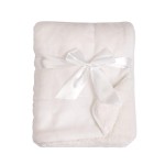 American Baby Company Heavenly Soft Chenille Sherpa Toddler Blanket, Warm and Cozy, Ivory, 36 x 48 for Boys and Girls, Versatile for Nap Time, Preschool and Travel