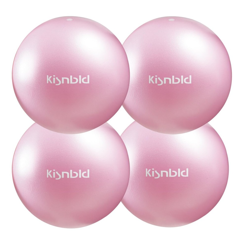 kisnbld Small Exercise Ball, 9 Inch Mini Pilates Ball, Anti Burst and Slip Resistant Mini Yoga Ball for Stability, Fitness, Physical Therapy & Stretching Workout at Home Gym & Office(4 Mistyrose)
