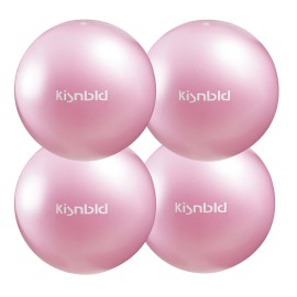 kisnbld Small Exercise Ball, 9 Inch Mini Pilates Ball, Anti Burst and Slip Resistant Mini Yoga Ball for Stability, Fitness, Physical Therapy & Stretching Workout at Home Gym & Office(4 Mistyrose)