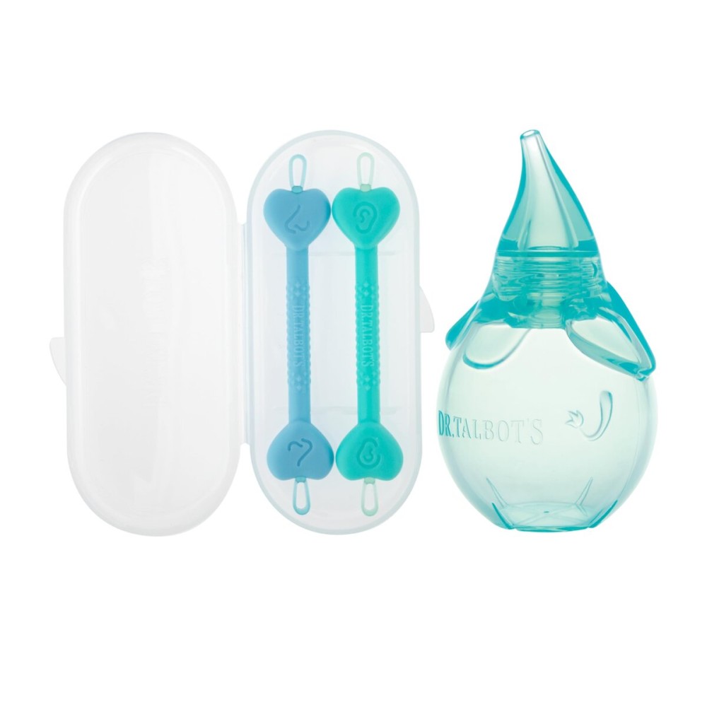Dr. Talbot\'s Baby Nose and Ear Care Set - Nasal Aspirator and Nose and Ear Cleaner Tools for Babies - Baby Registry Essentials