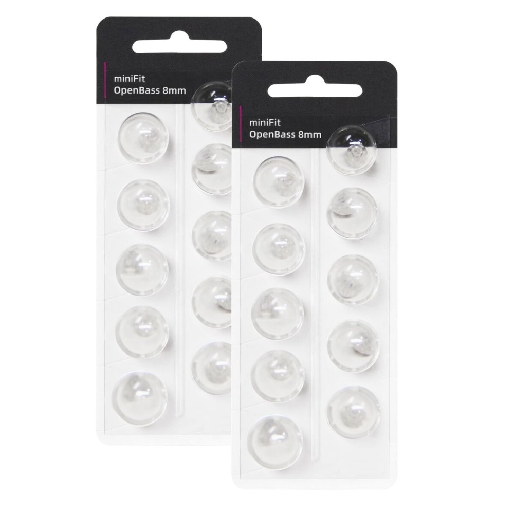 Hearing Aid Domes for Oticon Replacements, Oticon Minifit Single Vent Bass Domes (8 mm/2 Packs, Universal Domes for Oticon Hearing Aid Supplies. (8MM Open BASS Vent)