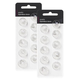 Hearing Aid Domes for Oticon Replacements, Oticon Minifit Single Vent Bass Domes (8 mm/2 Packs, Universal Domes for Oticon Hearing Aid Supplies. (8MM Open BASS Vent)